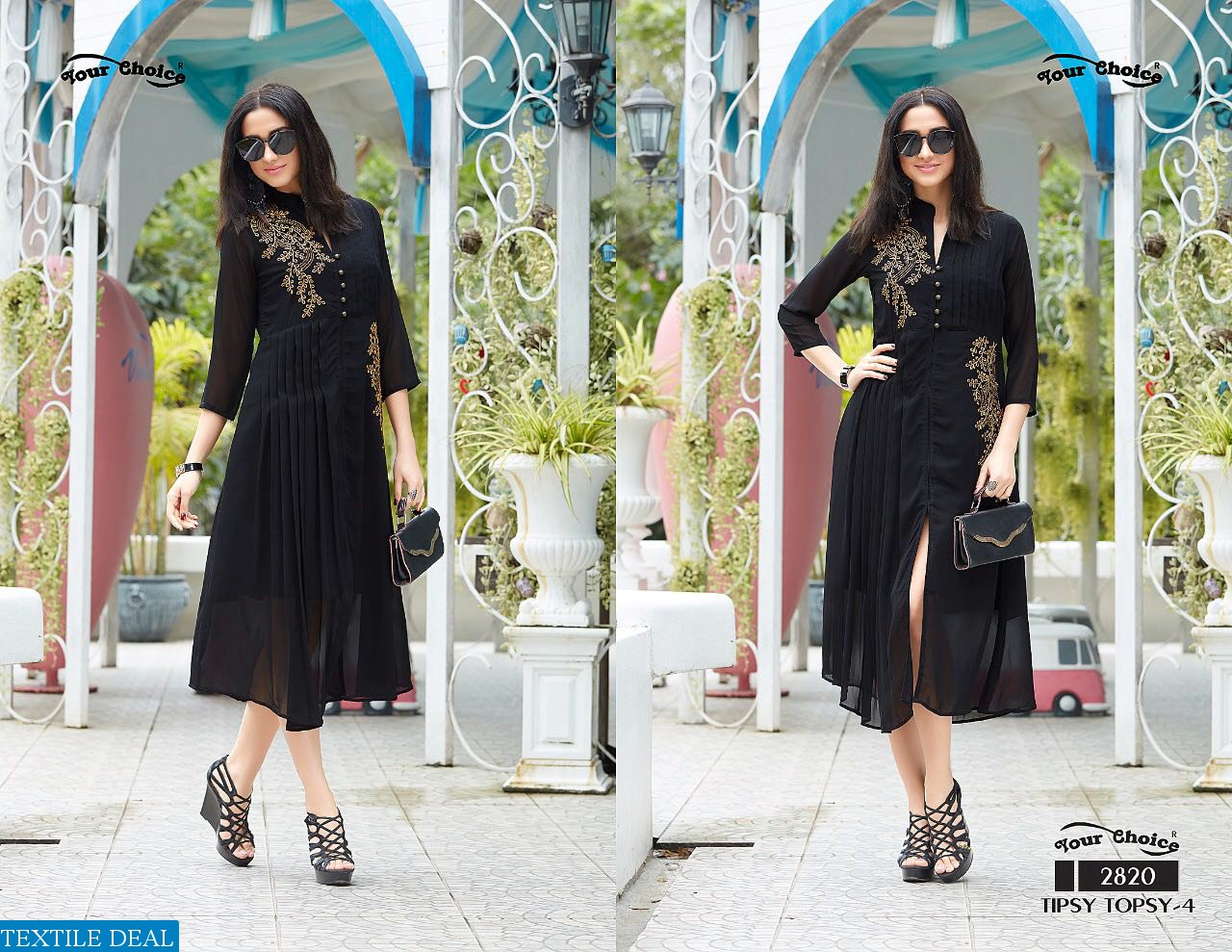 your choice Tipsy topsy vol-4 Wholesale Western Ready made Kurtis